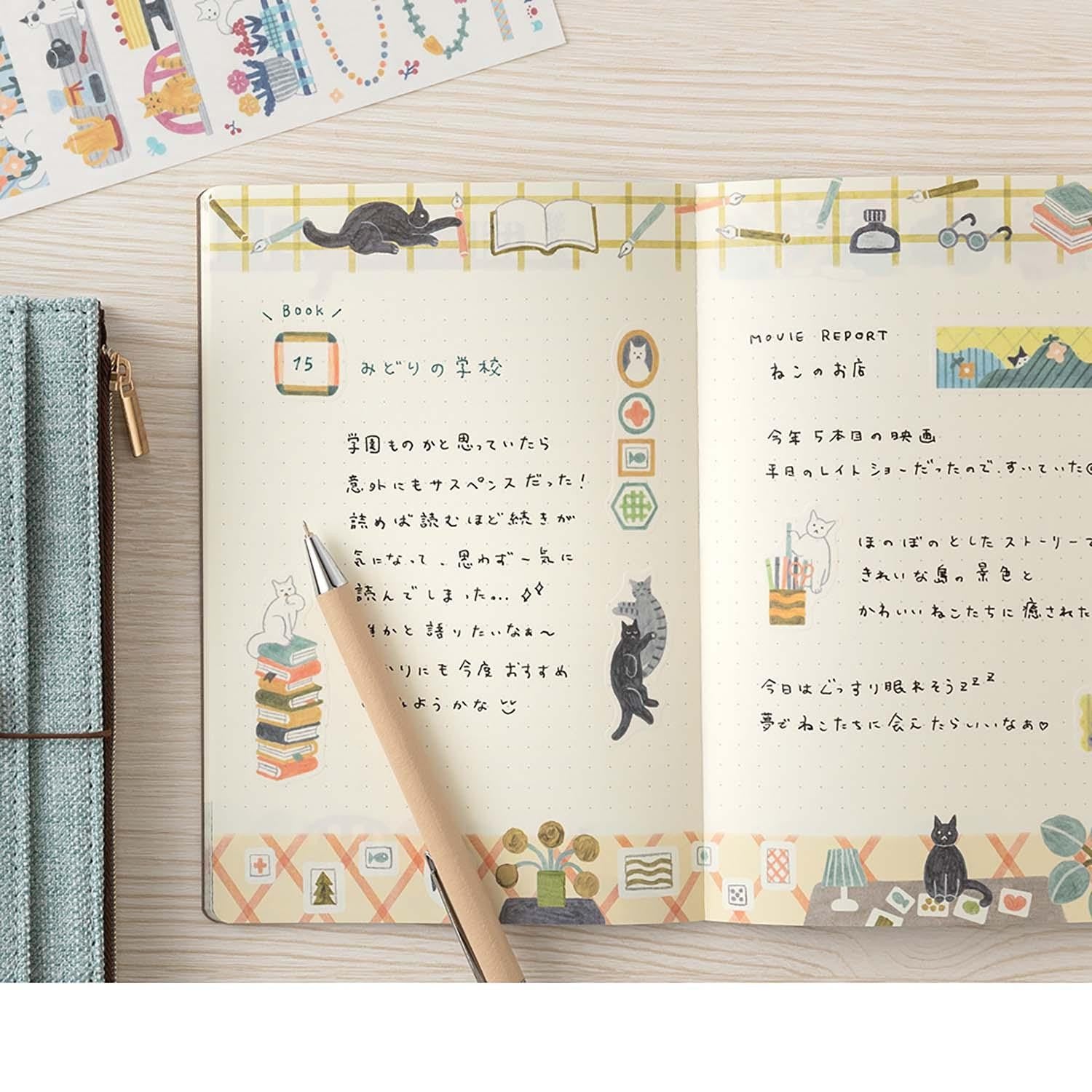 Yuru Log Notebook B6 - Cat