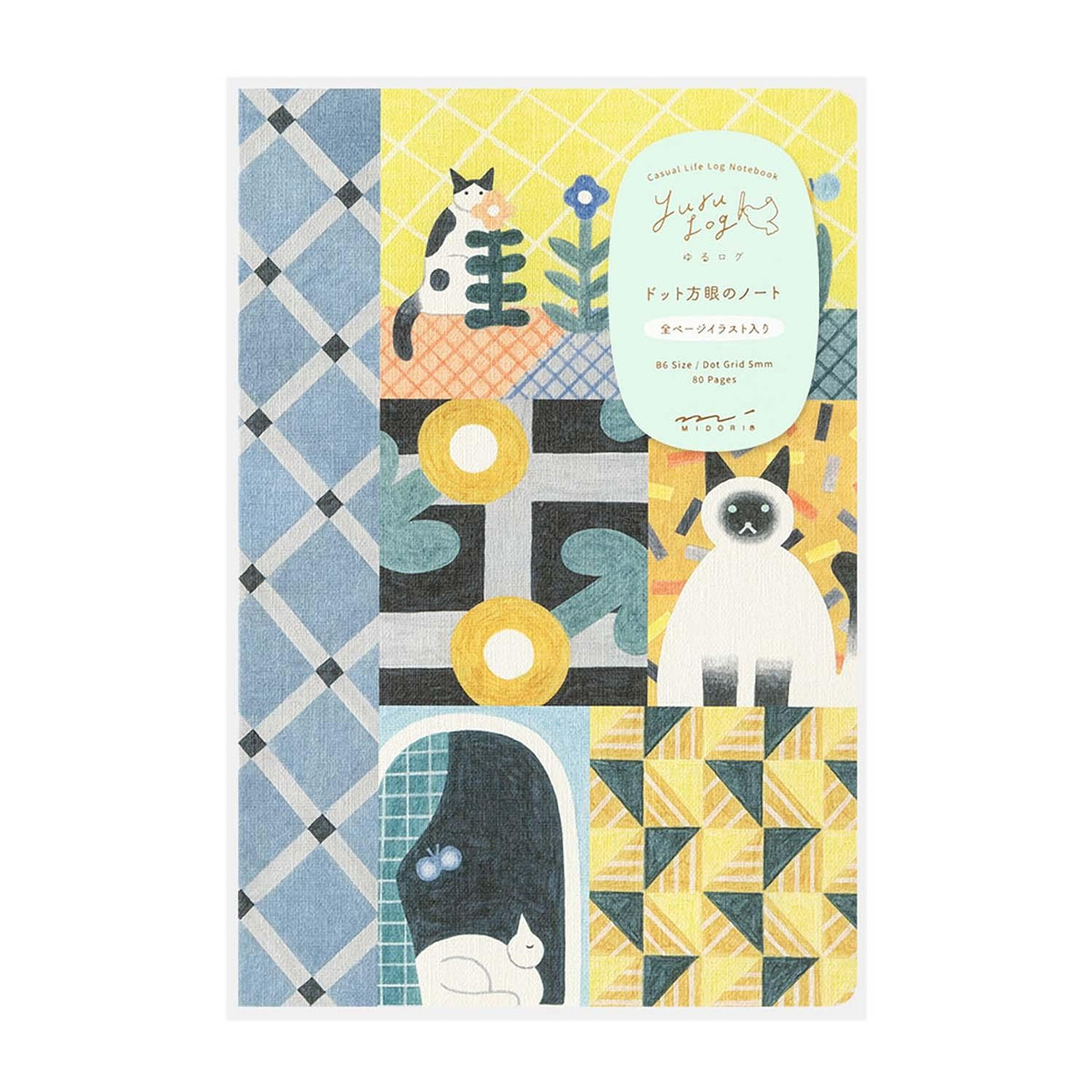 Yuru Log Notebook B6 - Cat