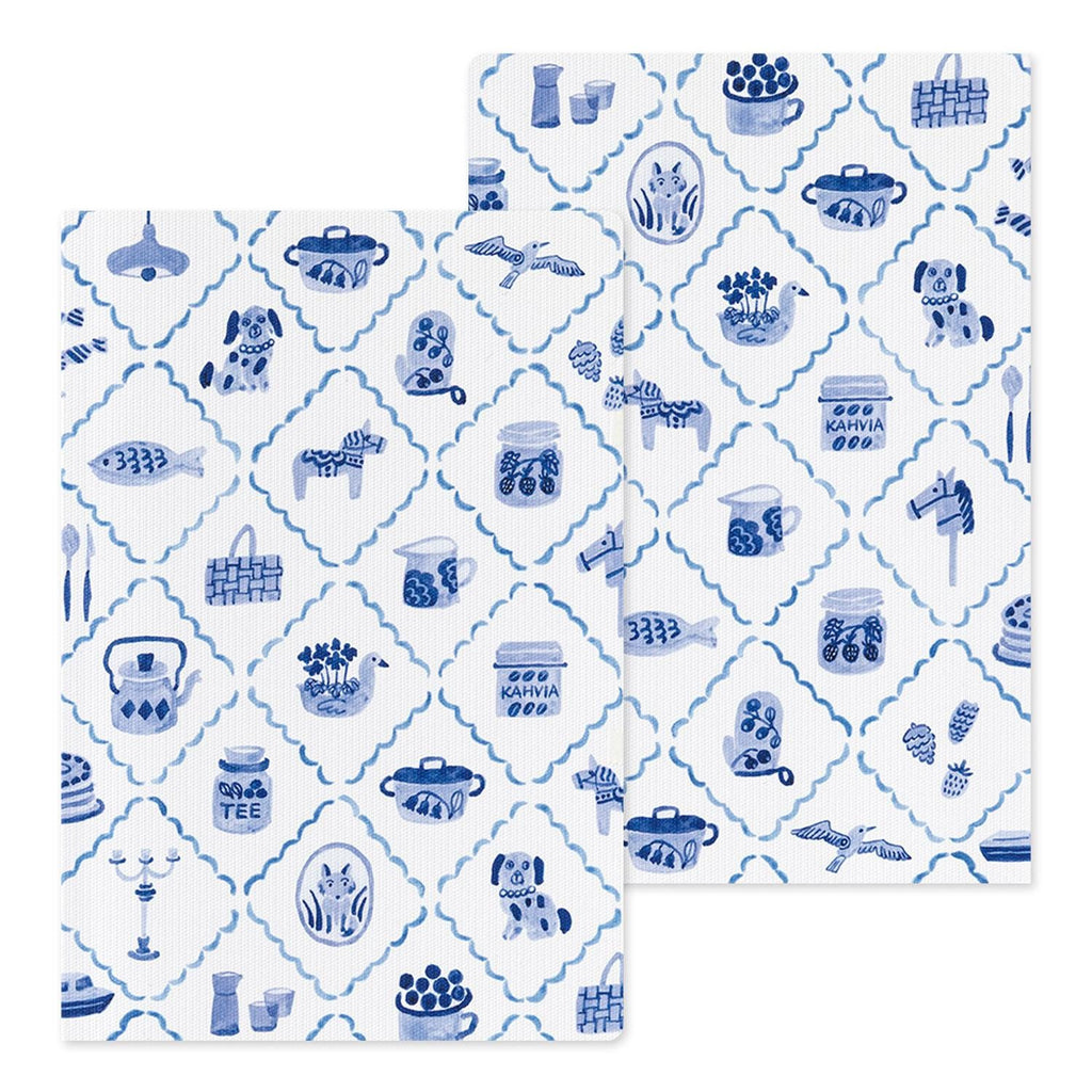 Yuru Log Notebook B6 - Blue Nordic