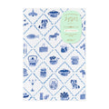Yuru Log Notebook B6 - Blue Nordic