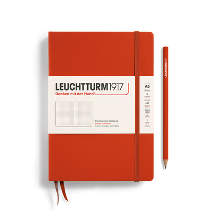 Leuchtturm1917 A5 Hardcover Notebook in Fox Red