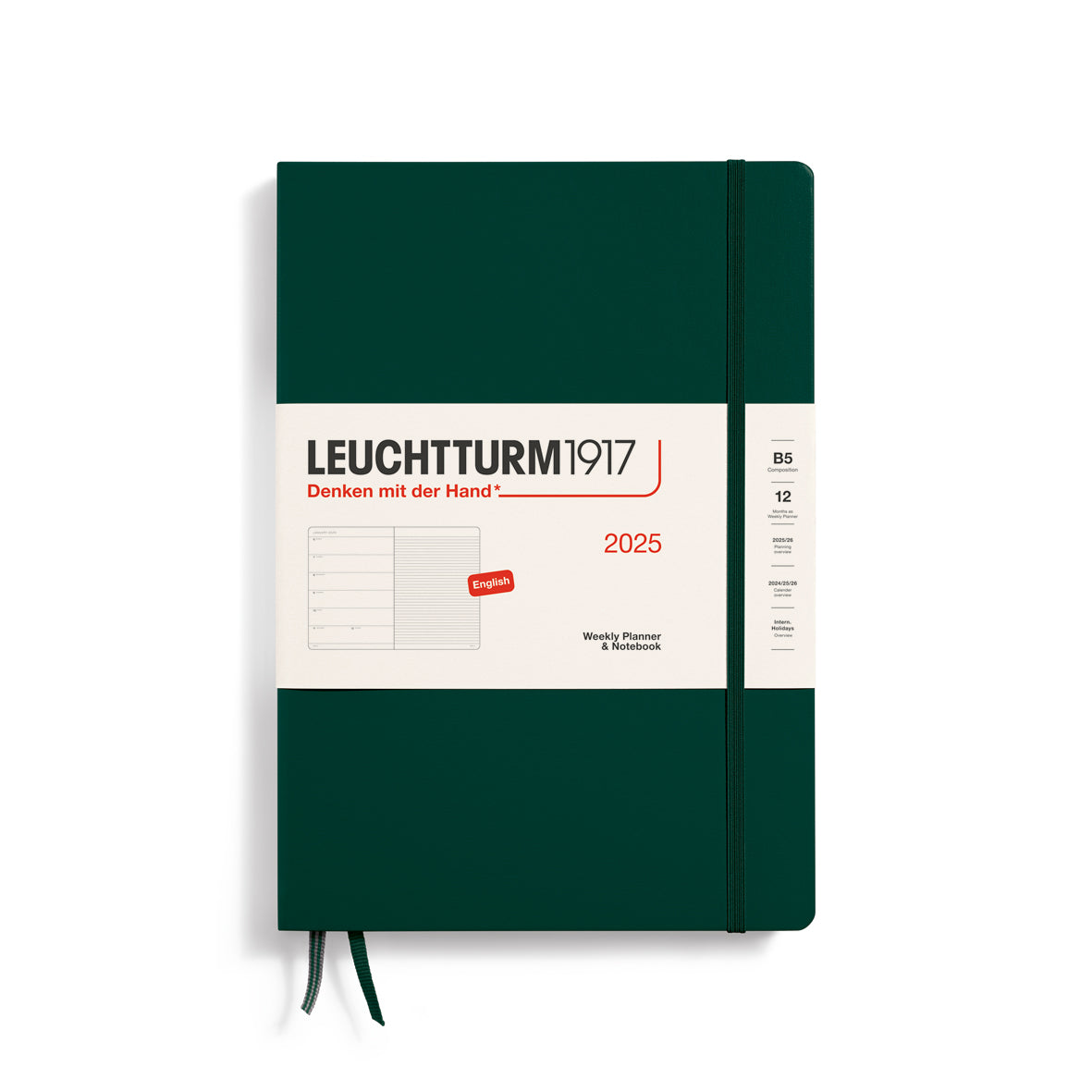 Leuchtturm1917 2025 B5 Weekly Planner & Notebook