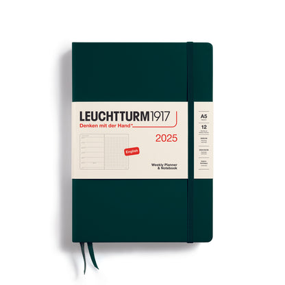 Leuchtturm1917 2025 A5 Weekly Planner & Dot Grid Notebook
