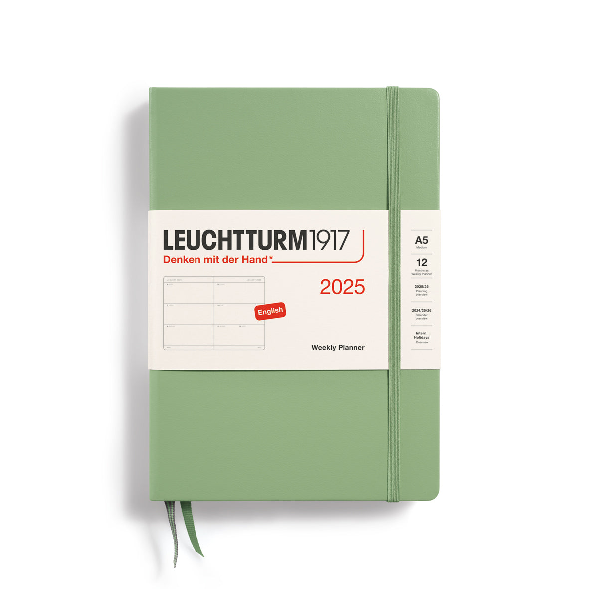 Leuchtturm1917 2025 A5 Weekly Planner