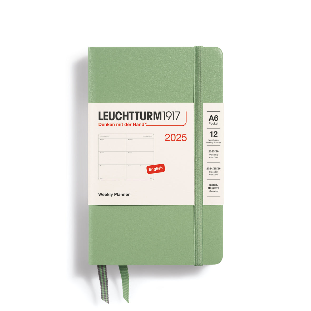 Leuchtturm1917 2025 A6 Pocket Weekly Planner
