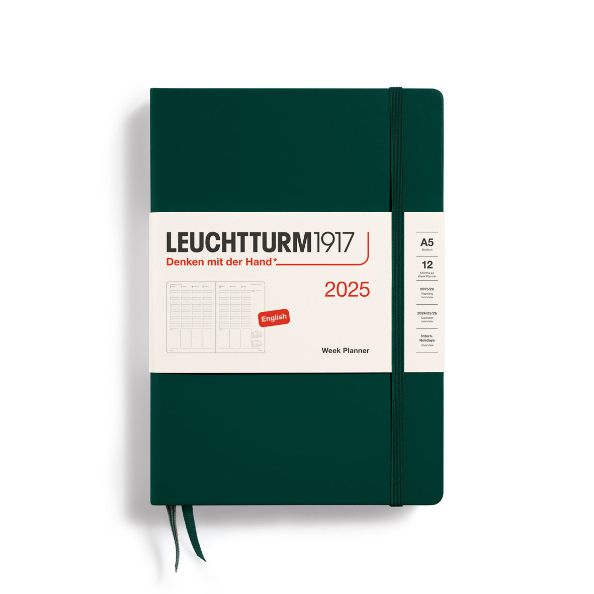 Leuchtturm1917 2025 A5 Week Planner