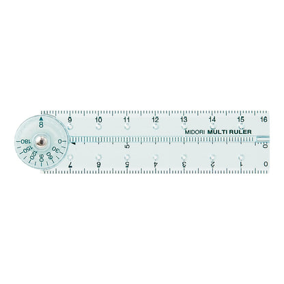 Multi Ruler 16cm Blue