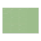 A4 Weekly Desk Pad in Forest Green