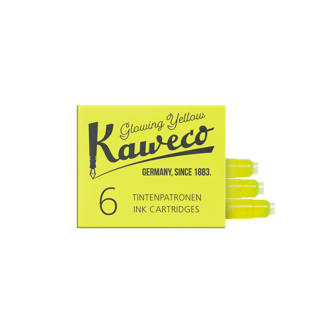 Kaweco Ink Cartridges 6-Pack Glowing Yellow