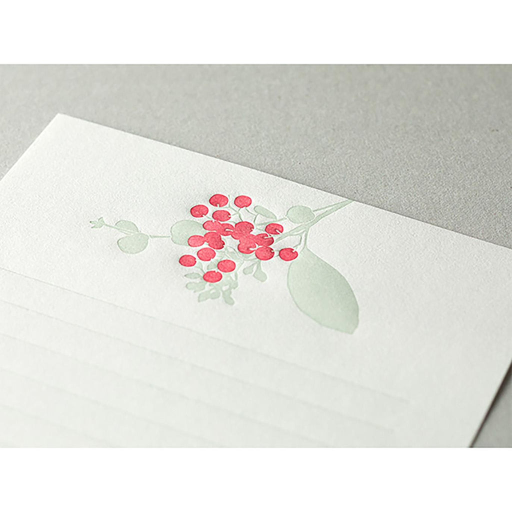Letter Pressed Berry Bouquet Letter Writing Set