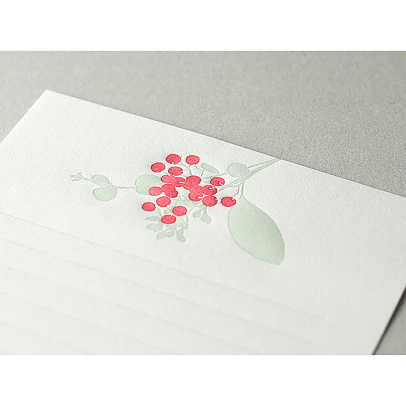 Letter Pressed Berry Bouquet Letter Writing Set