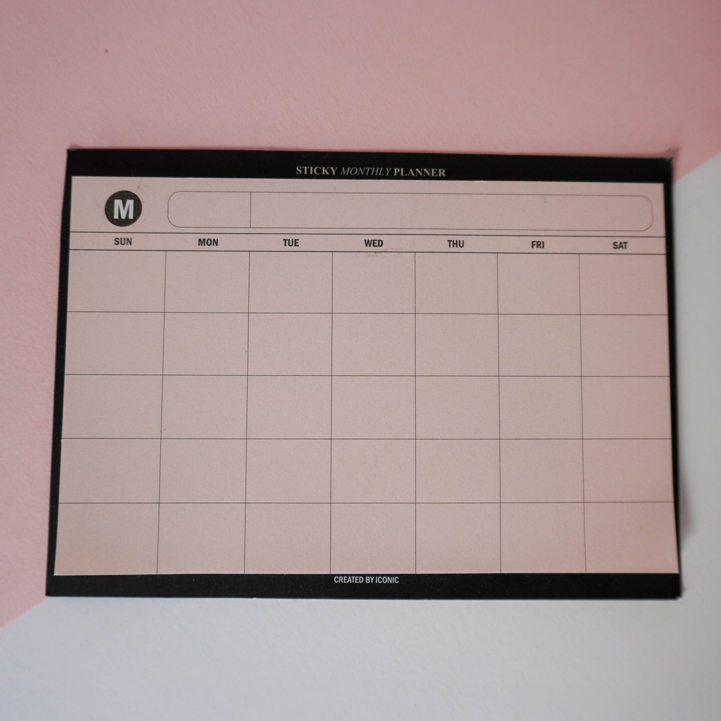 Sticky Monthly Planner - Pink [SAMPLE]