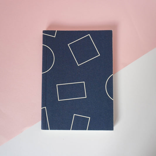 Layflat Weekly Planner in Navy Shapes [SAMPLE]