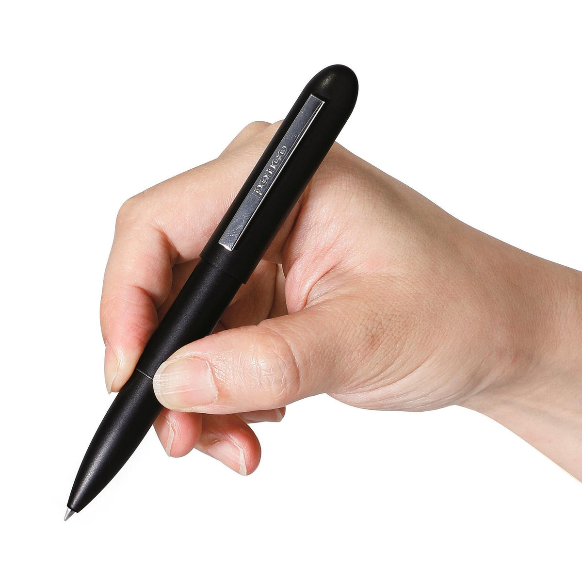 Penco Perfection Ballpoint Pen - Solid Brass, Black