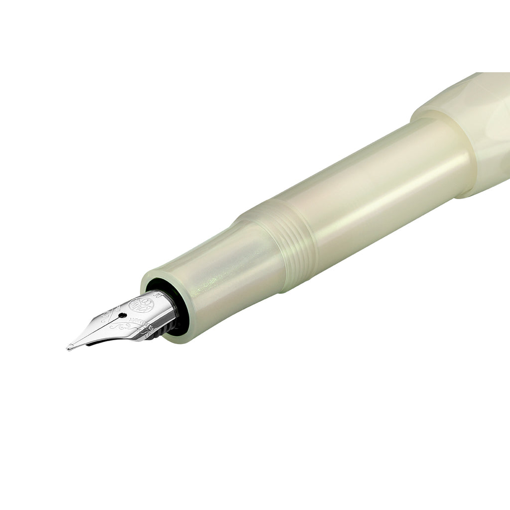 Kaweco Lunar Sport Fountain Pen Light Green detail front open