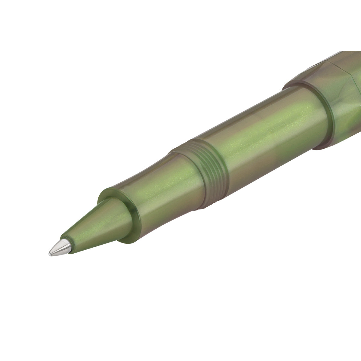 Kaweco Lunar Sport Roller Ball Shadow Green detail front open