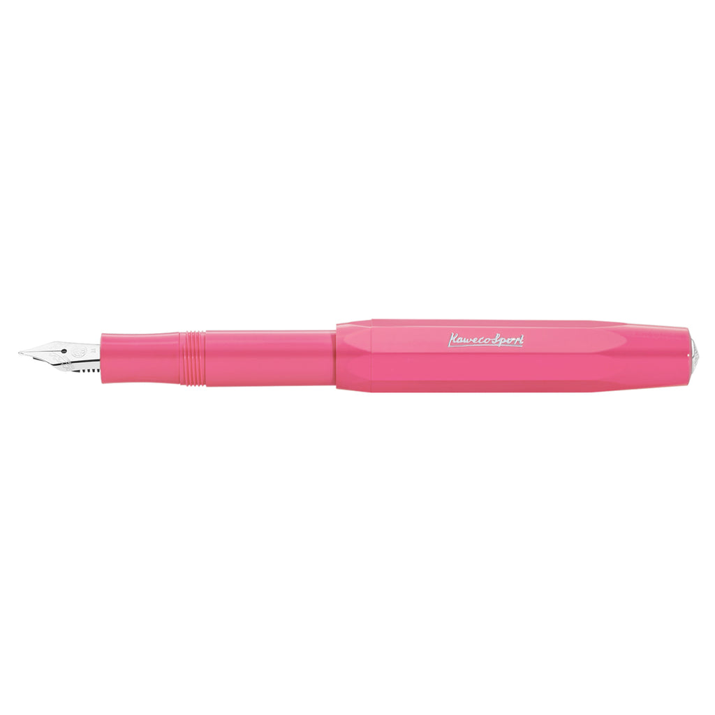 Kaweco Skyline Sport Fountain Pen Pink open