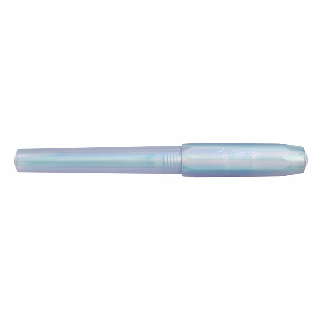Iridescent pen on a white background