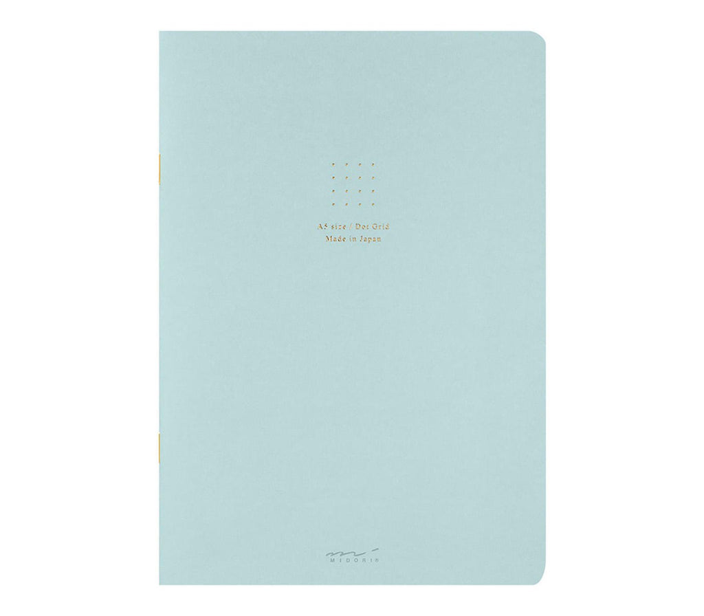 Midori A5 dot grid notebook in blue product photo