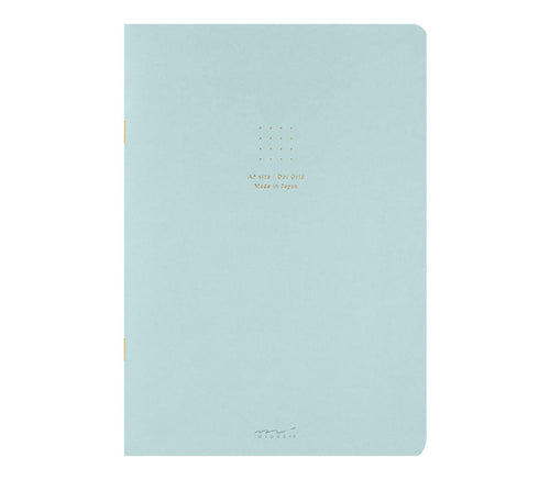 Midori A5 dot grid notebook in blue product photo