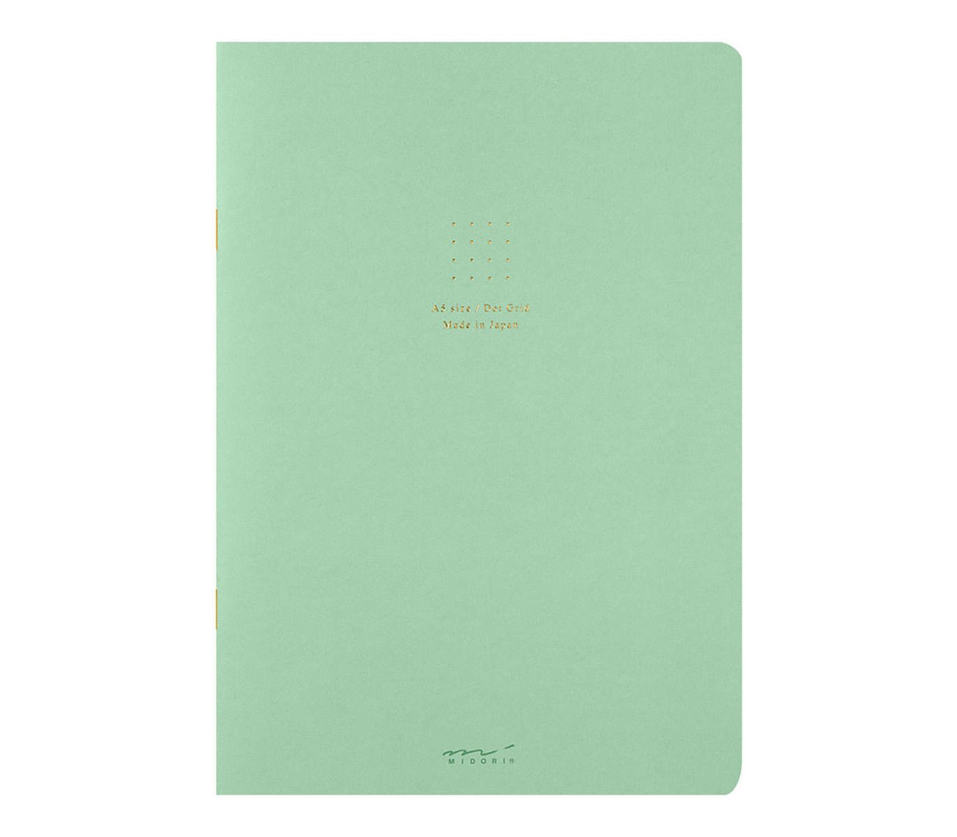 Midori A5 dot grid notebook in green product photo