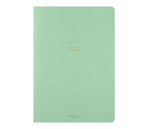 Midori A5 dot grid notebook in green product photo