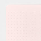 Midori A5 pink notebook dot grid page detail