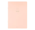 Midori A5 dot grid notebook in pink product photo