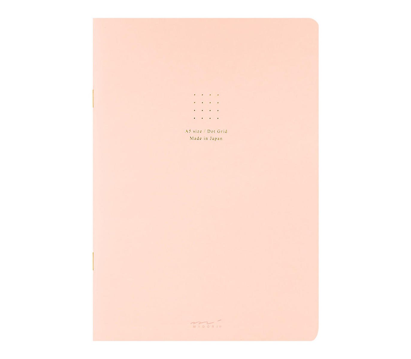 Midori A5 dot grid notebook in pink product photo