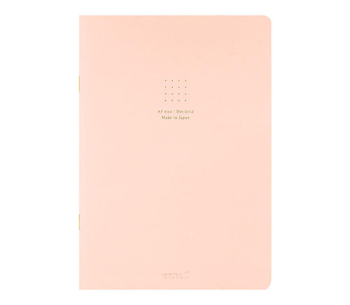 Midori A5 dot grid notebook in pink product photo