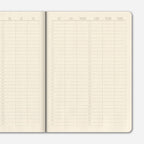 Papier Tigre A6 Aloe notebook open showing the pages