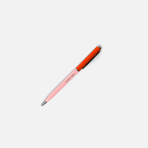 Papier Tigre ballpoint pen in bubblegum and blood orange