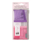 Midori book band pen case pink showing pen holder detail