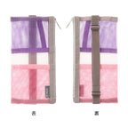 Midori pink book band pen case with notebook stationery set