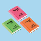 Milan book eraser close-up showing cover detail