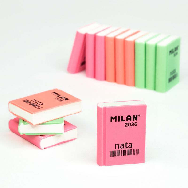 Milan book shaped eraser novelty stationery product photo