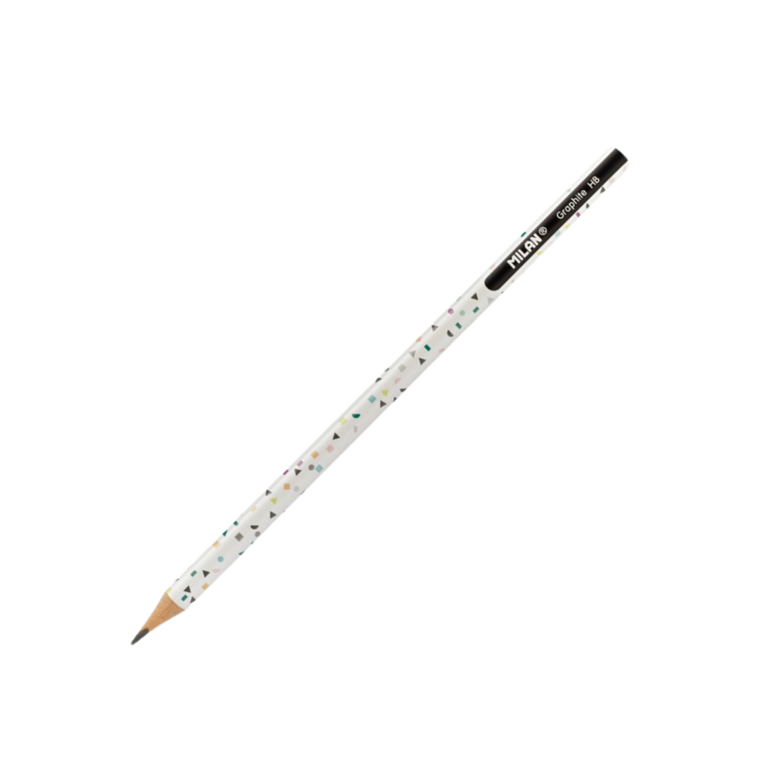 Milan confetti pencil in white product photo