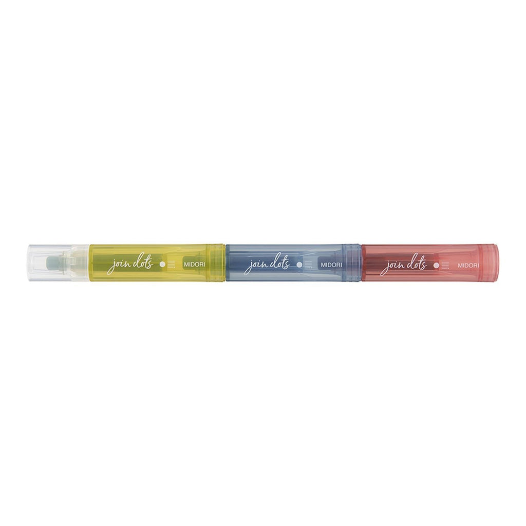 Midori dot highlighter dusty in use on notebook