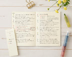 Midori dusty dot highlighter lifestyle stationery shot