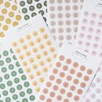 Trolls Paper emotion sticker sheets showing face designs