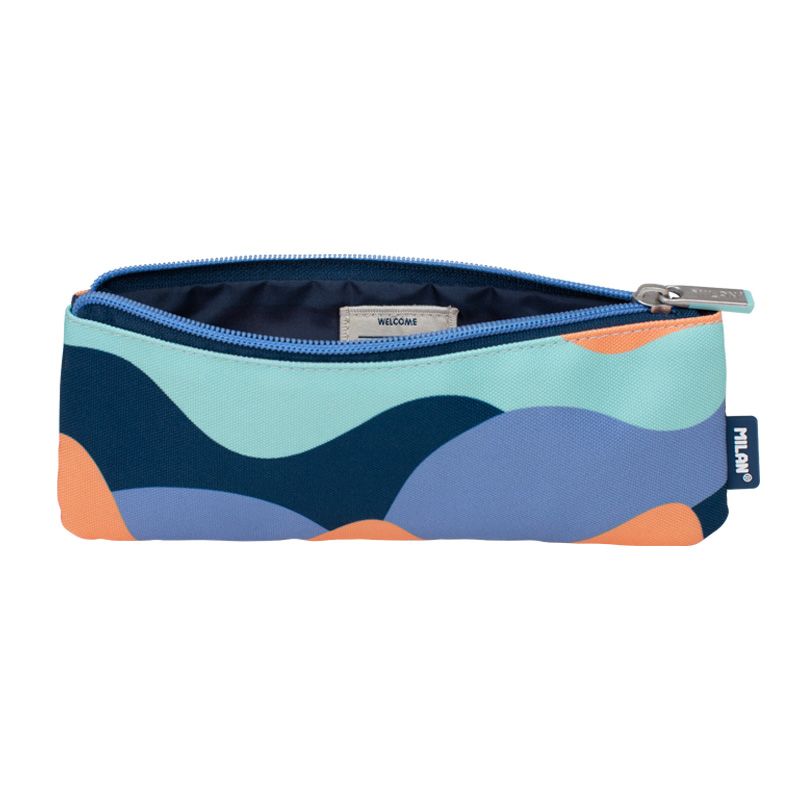 Milan flat pencil case open showing interior