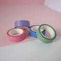 nóta póca grid washi tape bundle with multiple tape rolls