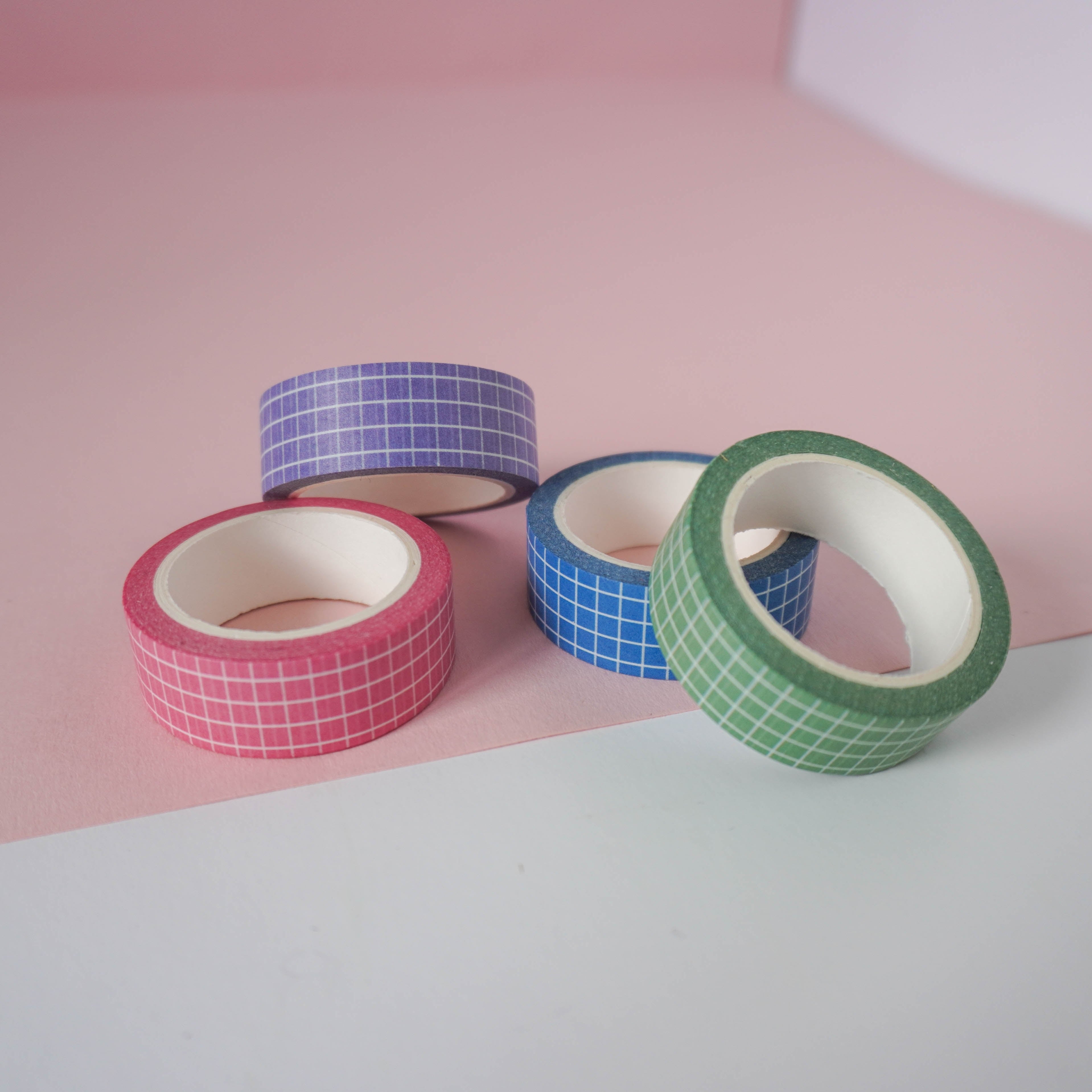 nóta póca grid washi tape bundle with multiple tape rolls