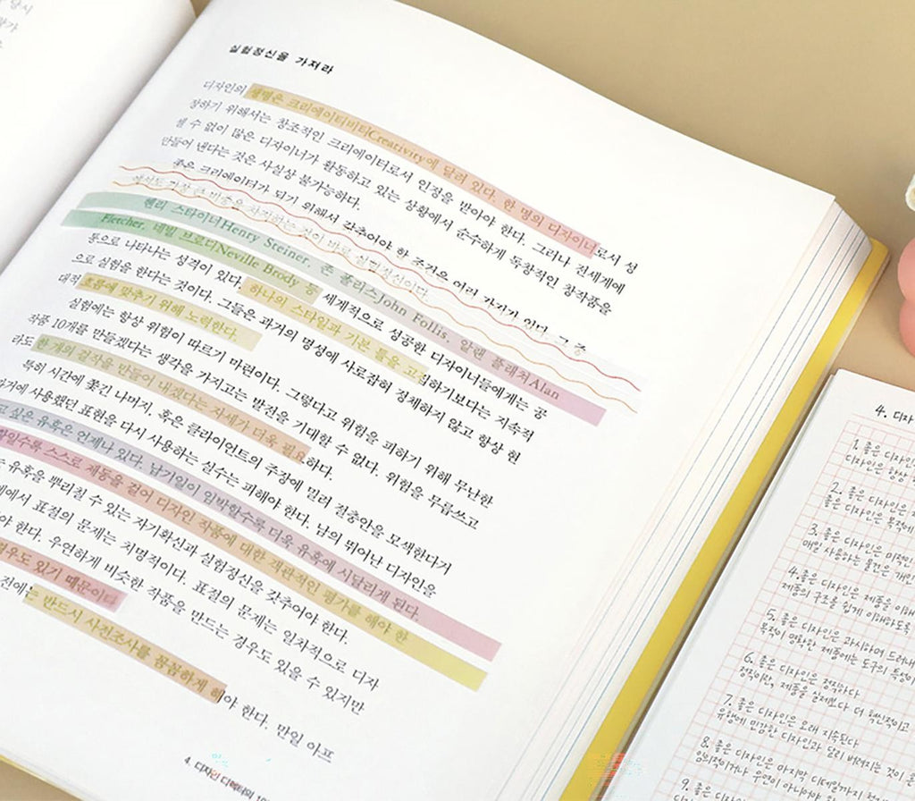 Iconic highlighter stickers ocean all sheets fanned out