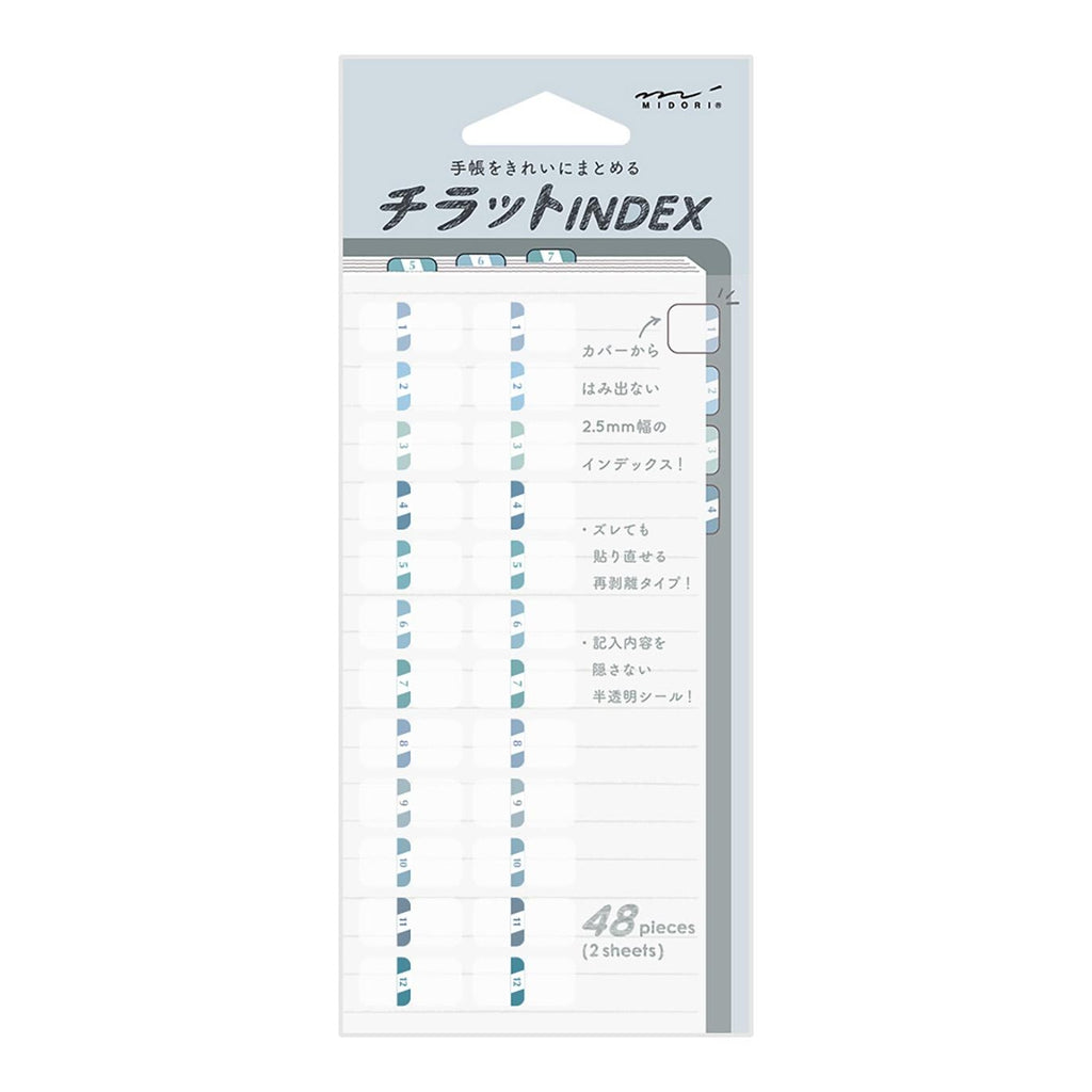Midori index labels 48 pieces product photo