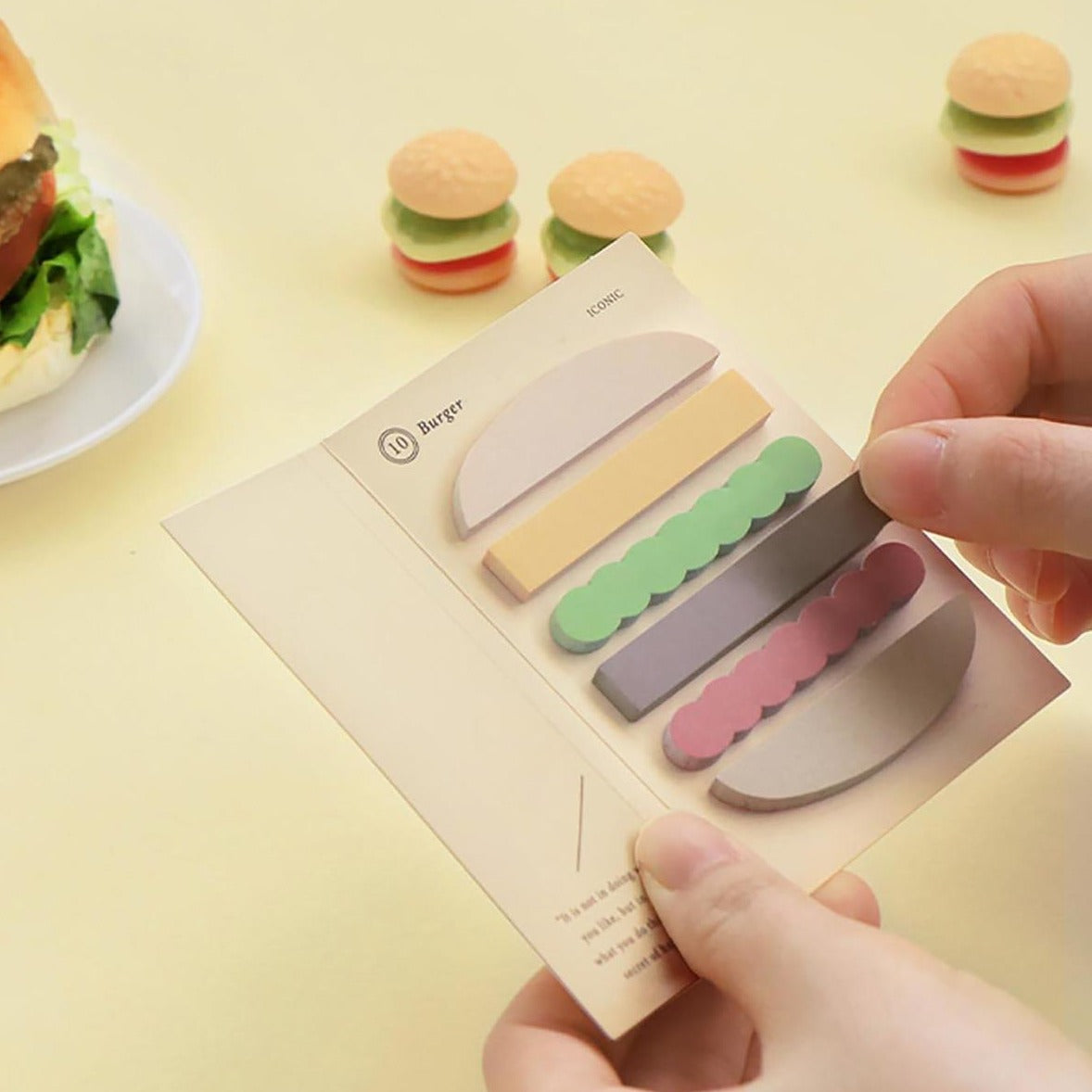 Index Sticky Notes - Burger