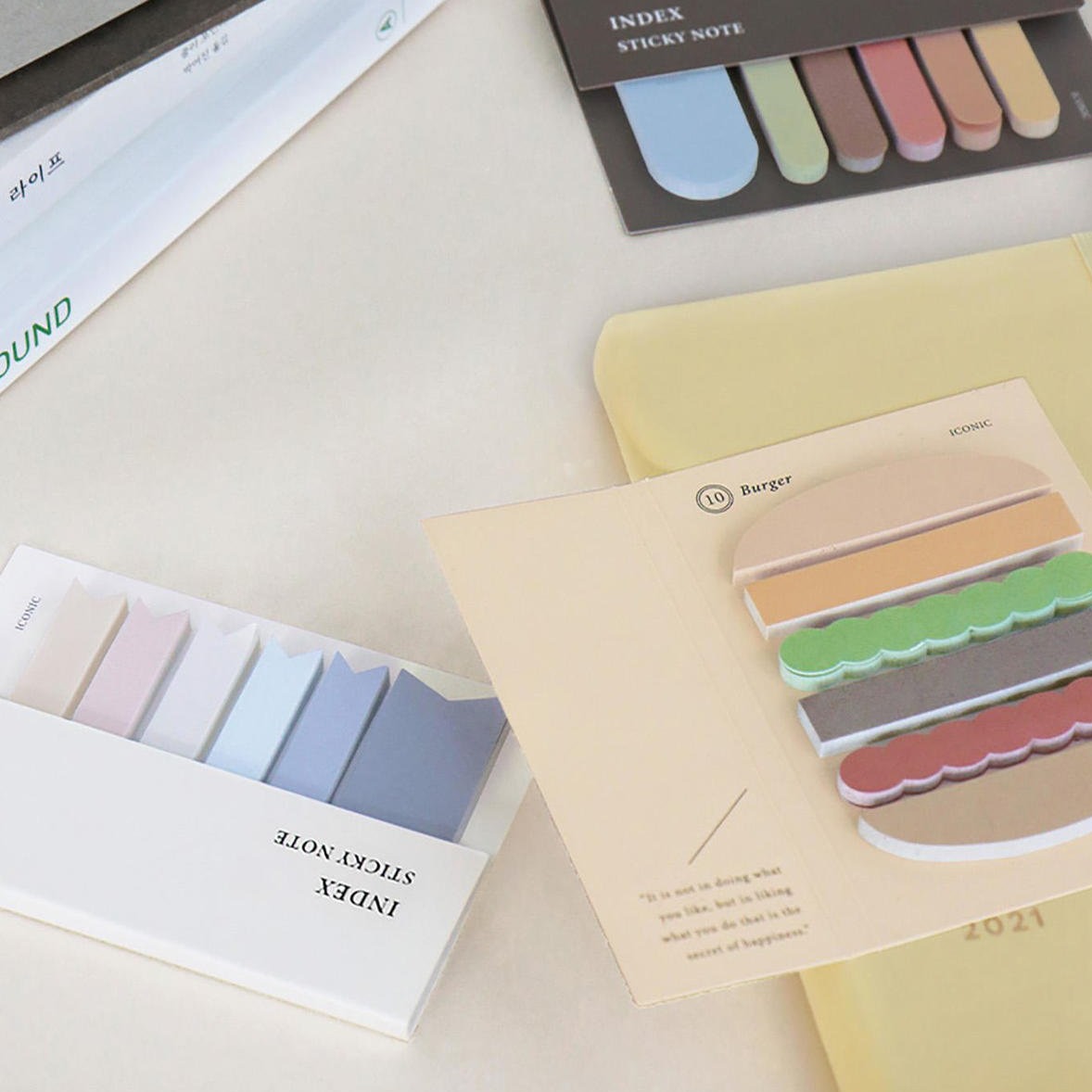Index Sticky Notes - Burger