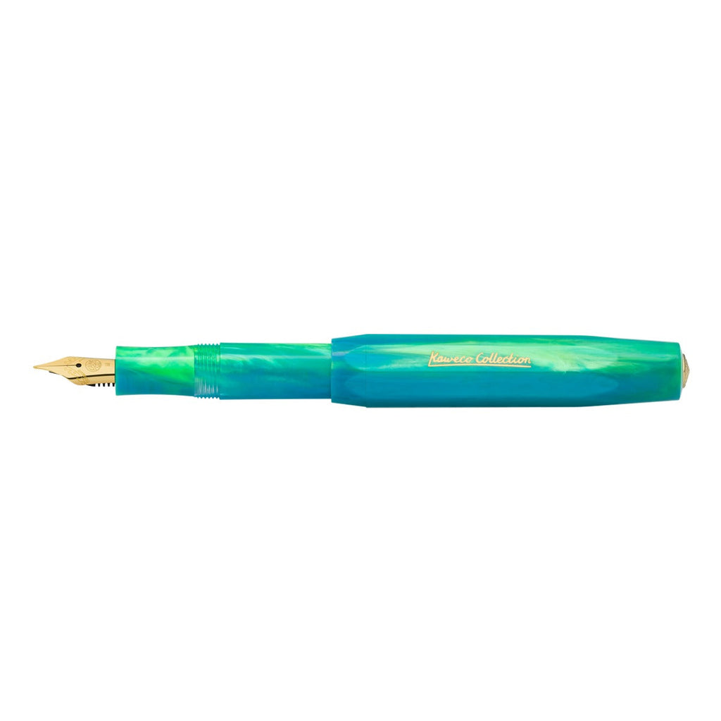 Kaweco COLLECTION Fountain Pen Marble Ocean open