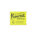 Kaweco Glowing Yellow fountain pen ink cartridges 6-pack