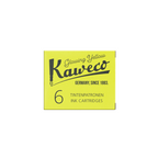 Kaweco Glowing Yellow fountain pen ink cartridges 6-pack